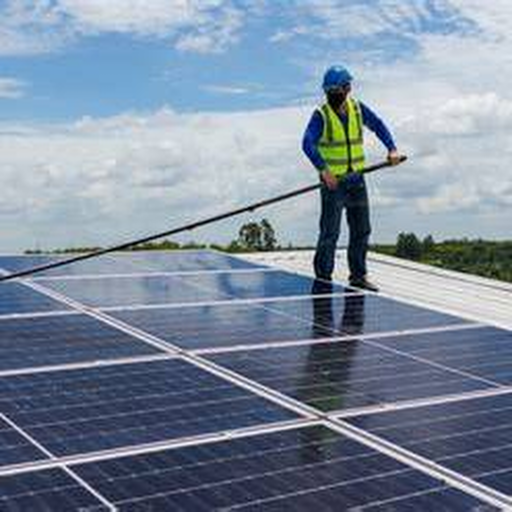 Solar panel cleaning service
